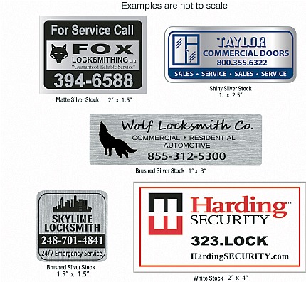 Custom Door Decals Vinyl Stickers Multiple Sizes Locksmith Phone Number Key Business Locksmith Outdoor Luggage & Bumper Stickers for Cars Blue 24X16Inches Set of 10