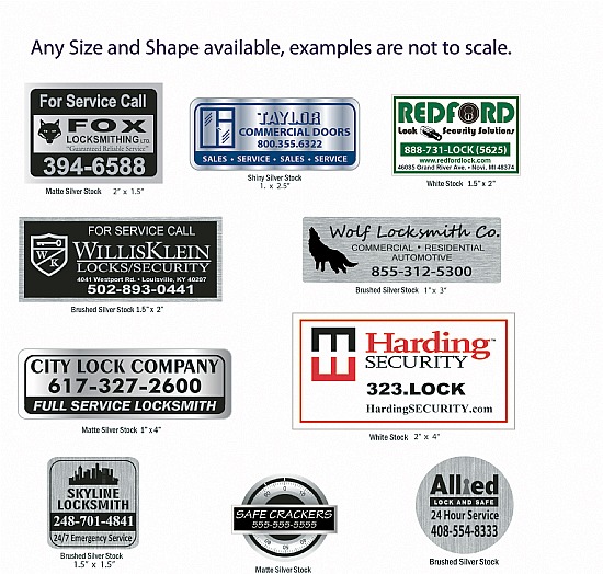 Custom Door Decals Vinyl Stickers Multiple Sizes Locksmith Phone Number Key Business Locksmith Outdoor Luggage & Bumper Stickers for Cars Blue 72X48Inches Set of 2 